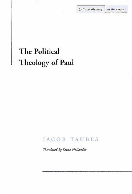 The Political Theology of Paul - Begagnad bok