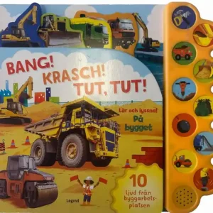 Lär och lyssna! Maskinerna på byggarbetsplatsen - med 10 maskinljud