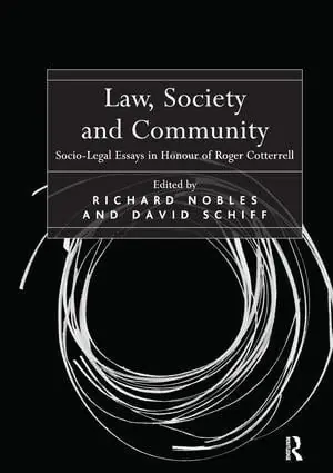 Law, Society and Community - Begagnad bok