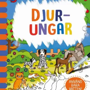 Magisk vattenmålning - Djurungar
